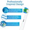 Schallcare Replacement Brush Heads Compatible with Braun Oral b Electric Toothbrush - Floss Toothbrush Head for Oral B Pro 1000 Genius Smart Series (12 Pack)