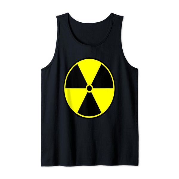 Radioactive Radiation Hazard Sign Warning Caution Symbol Tank Top