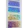 SV175c 100 CUSTOMIZED SVAG .75" x 1.5" Hologram Security Stickers