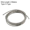 uxcell K Type Thermocouple Wire 2x0.5mm Stranded Wire Extension Wire 2 Meters Long