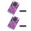 Fasizi 2pcs MAX9814 Electret MIC Microphone Amplifier Module Auto Gain Control for Arduino
