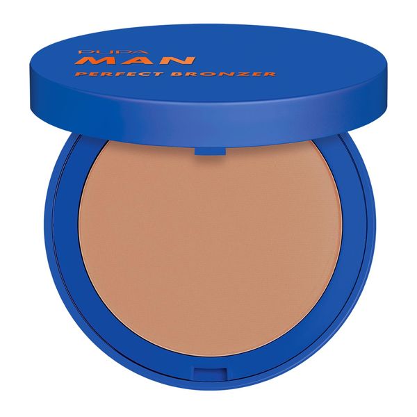 Pupa Milano Perfect Bronzer Perfecting Powder, 002, 0.229 oz - Bronzer Powder - Enriched with Cornstarch and Kaolin - Matte Bronzer - Makeup for Men