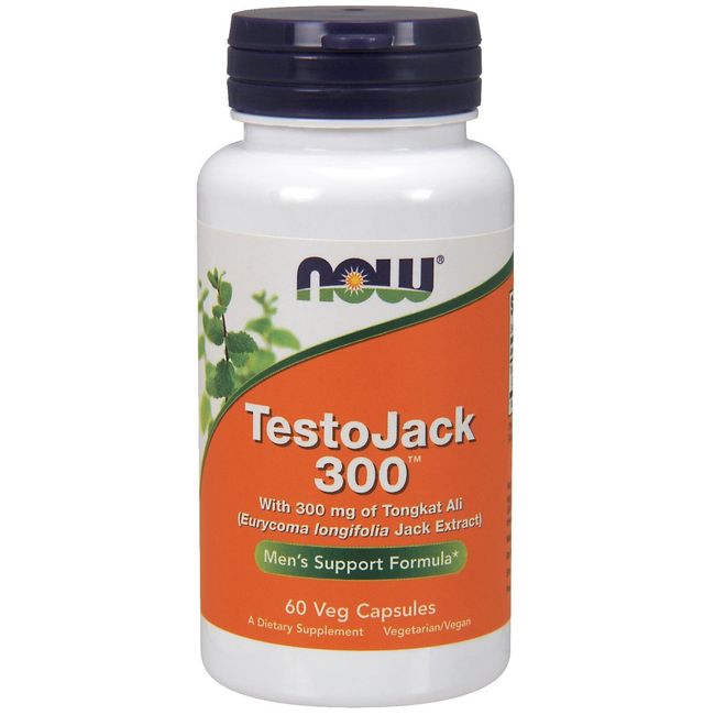 NOW Foods TestoJack 300, 60 Veg Capsules