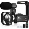 Camcorder Video Camera Ultra HD 4K 48MP Camcorder WIFI Camera Microphone Remote