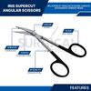 Supercut Iris Scissors 4.5" Angled Surgical Instruments Stainless German Grade