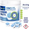 2-Phase Cleaning Tablets for Fully Automatic and Coffee Machines, 25 Count