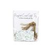 Green Leaves Folded Gift Tags - Foliage Rectangular Shaped Eco-Friendly Recycled Card Present Tags 10 Pack