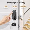 ARPHA Smart Fingerprint Keyless Door Lock Keypad Deadbolt Anti-Peep APP+Knob Set