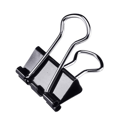 lingzaling 19mm Double Clip Black 40pcs