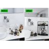 Corner Bathroom Counter Organizer 2 Tier Vanity Storage Organizer Shelf Black
