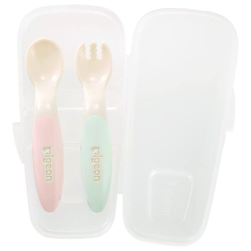 Pigeon SWEET With Spoon & Fork with Case