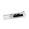 Colourful Diamond Glass Filter Tips Reusable Flat Transparent (Black)