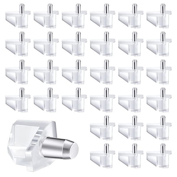 80Pcs Shelf Support 5mm Stud Pegs Plugs Metal Kitchen Shelf Supports Bracket Pins for Cabinet Glass Shelve Wardrobe