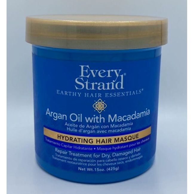 Every Strand Argan Oil With Macadamia Hydrating Hair Masque ~ 15 OZ ~ NEW