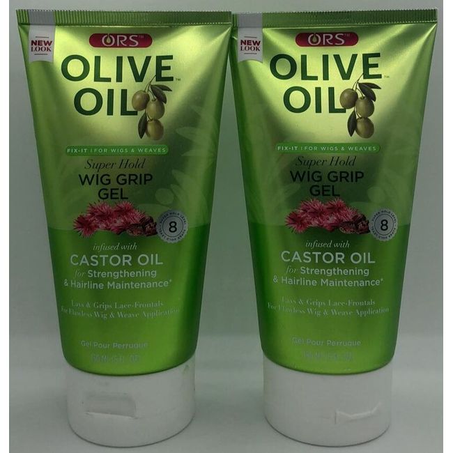 2PK ORS Olive Oil Super Hold Wig Grip Gel ~ 5 OZ EA ~ SEALED ~ FAST SHIPPING