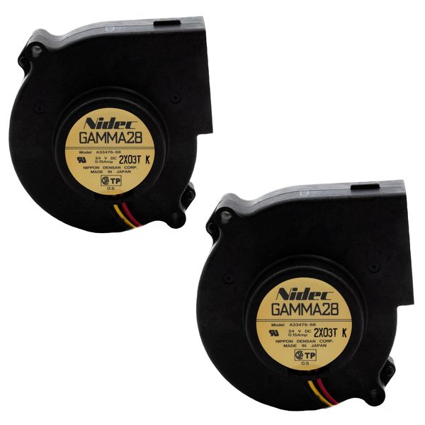 24V .15A 76mm x 30mm High Performance Squirrel Cage Cooling Fan (2)