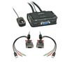 LINDY 42342 2 Port VGA, USB 2.0 & Audio Cable KVM Switch