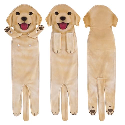 AGRIMONY Funny Golden Retriever Dog Hand Towels for Bathroom Kitchen -Easter Mothers Fathers Dog Mom Dad Gifts for Women Men Teens Kids- Cute Towels Decor Valentines Housewarming Birthday Gifts Ideas