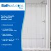 Kenney Medium Weight PEVA Shower Curtain Liner, Clear