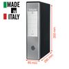 Esselte Eurofile Lever Arch File with Plastic Cover - Protocol Format Dorso 8 cm Blue