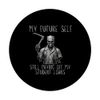 Skeleton CRNA Anesthesiologist Funny Halloween Anesthesia PopSockets Standard PopGrip
