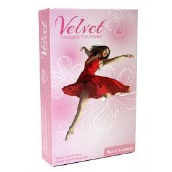 Velvet: 3x Female Latex Condom