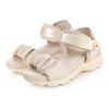 Enchanted Women's Mule Ruffle Metal Accent Sneaker Sandals, Ecru