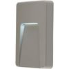 Vertical Outdoor Pathway Guide Light - 2.8W Indirect CCT LED Module - Grey ABS Plastic & Clear Polycarbonate - Colour Changing Technology - IP65 Rated - Wall Mounted Guide Downlight