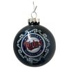 MLB Minnesota Twins Candy Cane Glass Ball Ornament