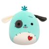 Squishmallows Original 7.5-Inch Halloween Dookdook the Teal Patchwork Dog