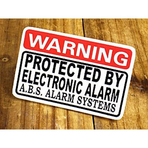 Sticker Warning Protected By Electronic Alarm _ SC – 027 – Gen