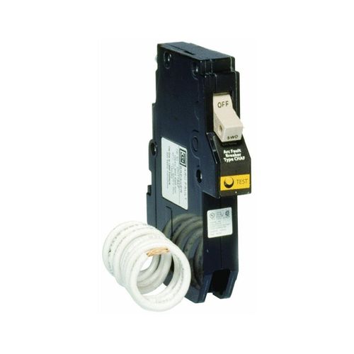 Eaton CH115AF Ch Series Single-Pole Arc Fault Breaker, 120 Vac, 15 Amp, 1 " x 1 " x 1"