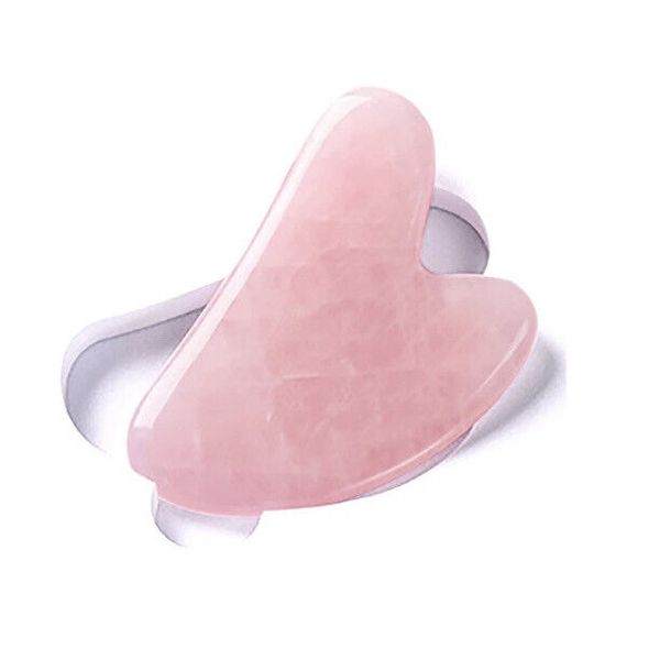 Gua Sha Skin Care Massager Scraper Tool Face Neck Body Puffiness Drainage, Pink