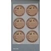 Vanilla Extract Sticker Labels - 2-in. / 6  Per Sheet / 22 Sheet  / 132 Total 