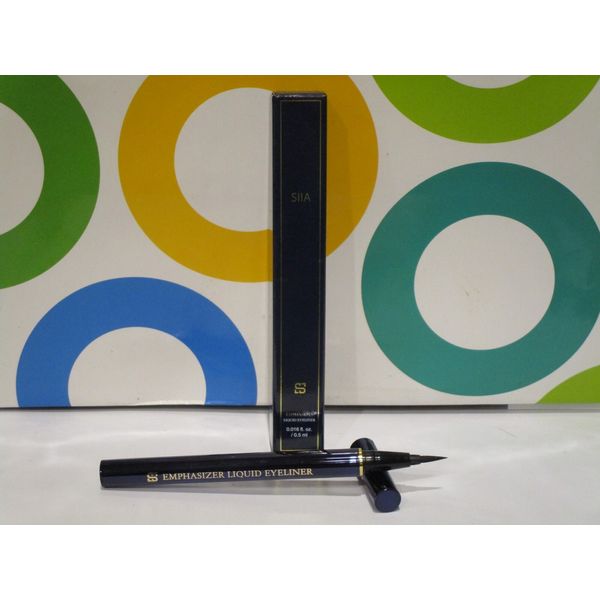 SIIA ~ EMPHASIZER LIQUID EYELINER ~ # 01 BLACK ~ 0.016 OZ