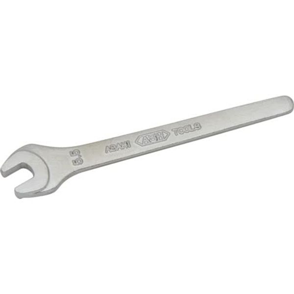 ASH Round Single Ended Spanner, Strong Type, JISH (Chrome Plated) 0.2 inches (5.5 mm)