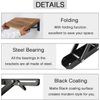 24 Black Folding Shelf Brackets Max.Load 370 lbHeavy Duty DIY Wall Mounted 2pc