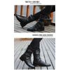 Formanism Casual Engineer Biker Studded Men's Boots, Black