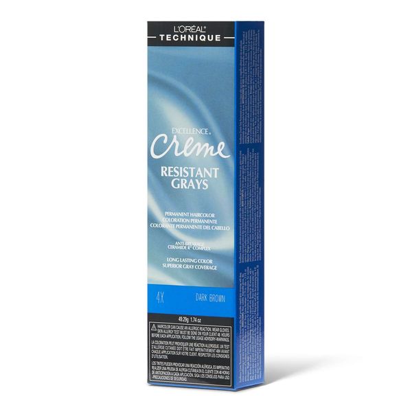 L'oreal Excellence Creme Superior Grey Coverage, 4X Dark Brown, 1.74 Ounce