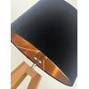 Black Velvet Brushed Copper Oval Lampshade