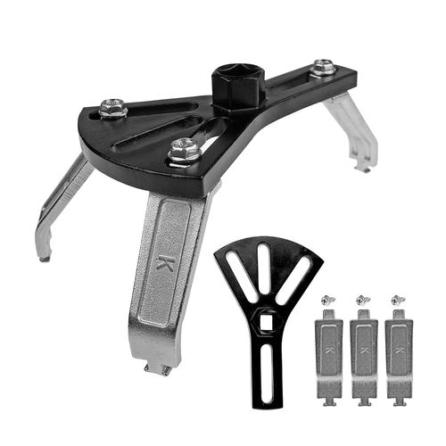 Osilly Car Fuel Pump Removal Tool, Adjustable Fuel Lid Tank Cover Collar Ring Spanner, Auto Fuel Pump Lock Ring Removal Tool, Universal 4.5" to 7.3" Fuel Tank Repair Tool