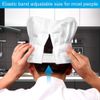 Chef Hat,Adult Premium Adjustable Elastic Baker Kitchen Cooking Chef Cap White