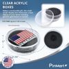 PinMart Made in USA Plastic Circle Gift Box - Large 10 Pack - 10 Pack