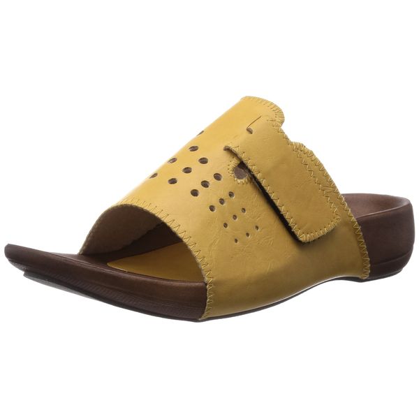 Regetta R-69 Room Sandals, Unisex, Cover Sandals, Indoor Shoes, Office, Slide, Open Toe, Easy to Walk, Easy to Wear, Fatigue, Comfort, Made in Japan, yellow (mustard)