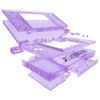 eXtremeRate ds Lite Compatible with Custom Replacement Shell Clear Material, Replacement Buttons, Screen Lens Compatible with Nintendo DS Light [Clear Purple]