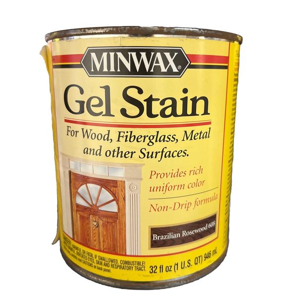 Minwax Gel Stain for Interior Wood Surfaces 1 Quart Brazilian Rosewood