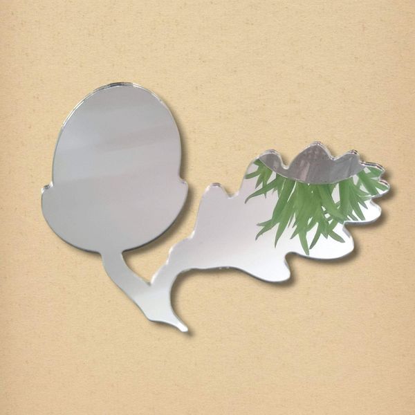 Servewell Acorn Garden Mirror 12cm x 10cm