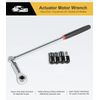 64180 Actuator Motor Tool Set W/5.5/ 7/ 8mm Socket & 1/4" Square Drive Adapter
