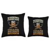 Weekend Forecast Cigars With A Chance Bourbon Throw Pillow