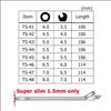ENGINEER 8-in-1 Super Slim/Thin Spanner Set (Low Profile,only 1.5mm Thick), Stainless Steel ts-04